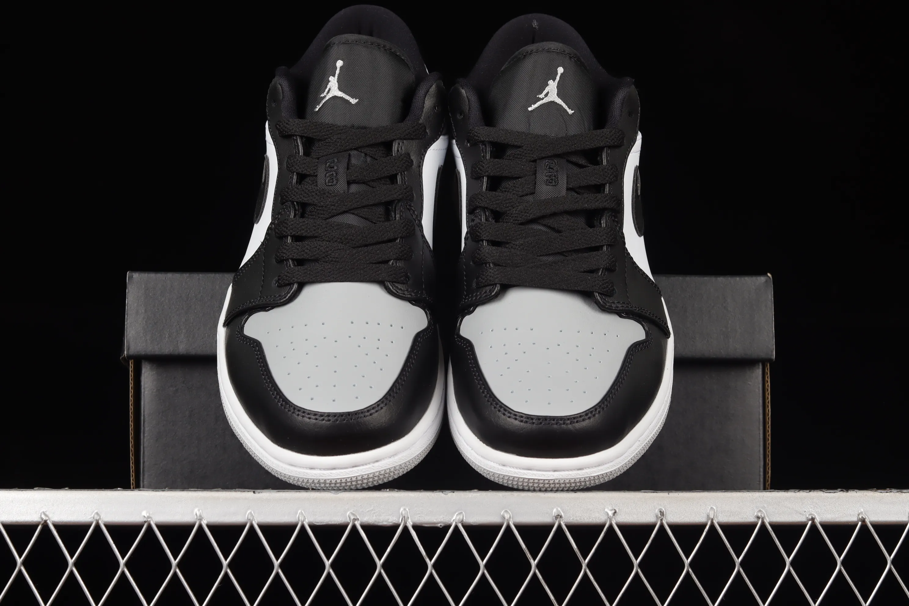 All categories Air Jordan Jordan series basketball shoes Air Jordan 1 Low G version pure original Air Jordan Low "Shadow Toe" AJ1 Joe 1 new black and gray low-top cultural sneakers 553558-052